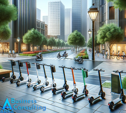 Servicii de închiriere de scutere/biciclete electrice